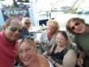 Great selfie from Frank w/ Deb; back, Paige, Linda, Brenda & Eclipse bassist Walt at Sunset Grille.